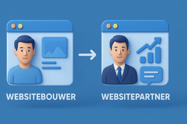 Wat is het verschil tussen een websitebouwer en een websitepartner